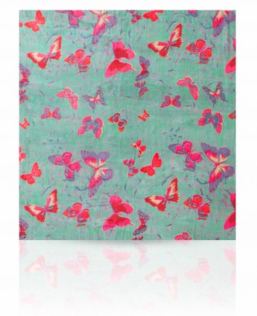 Палантин Женский S-BUTTER.GRAFITI/TURQU